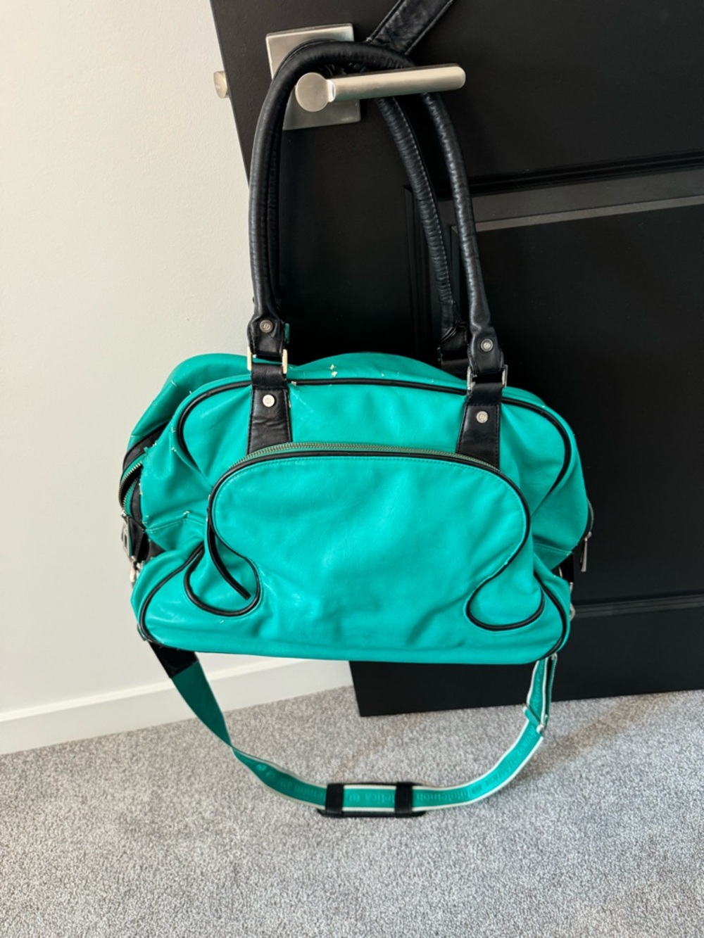 lululemon athletica Teal Travel Duffel with Black Accents